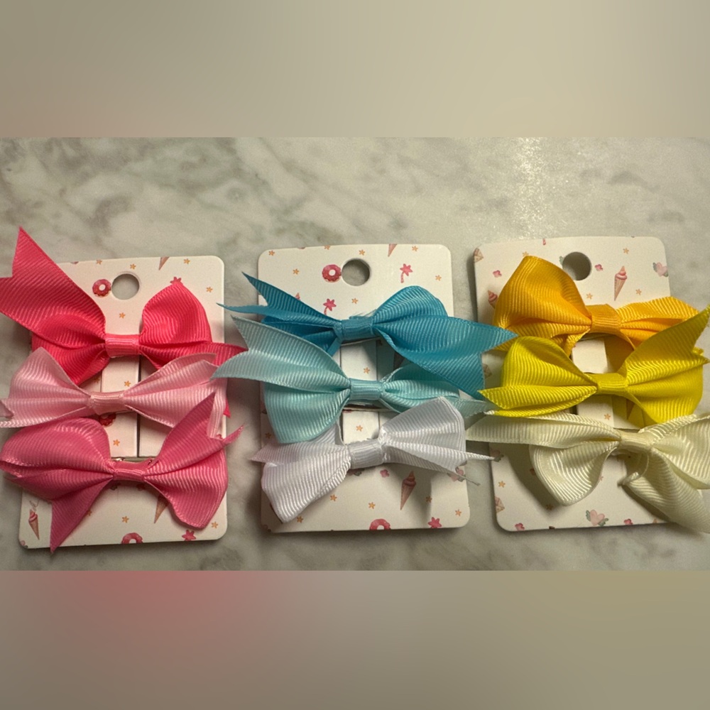 Adorable Mini Ribbon Hair Bows - 3 for $12!
